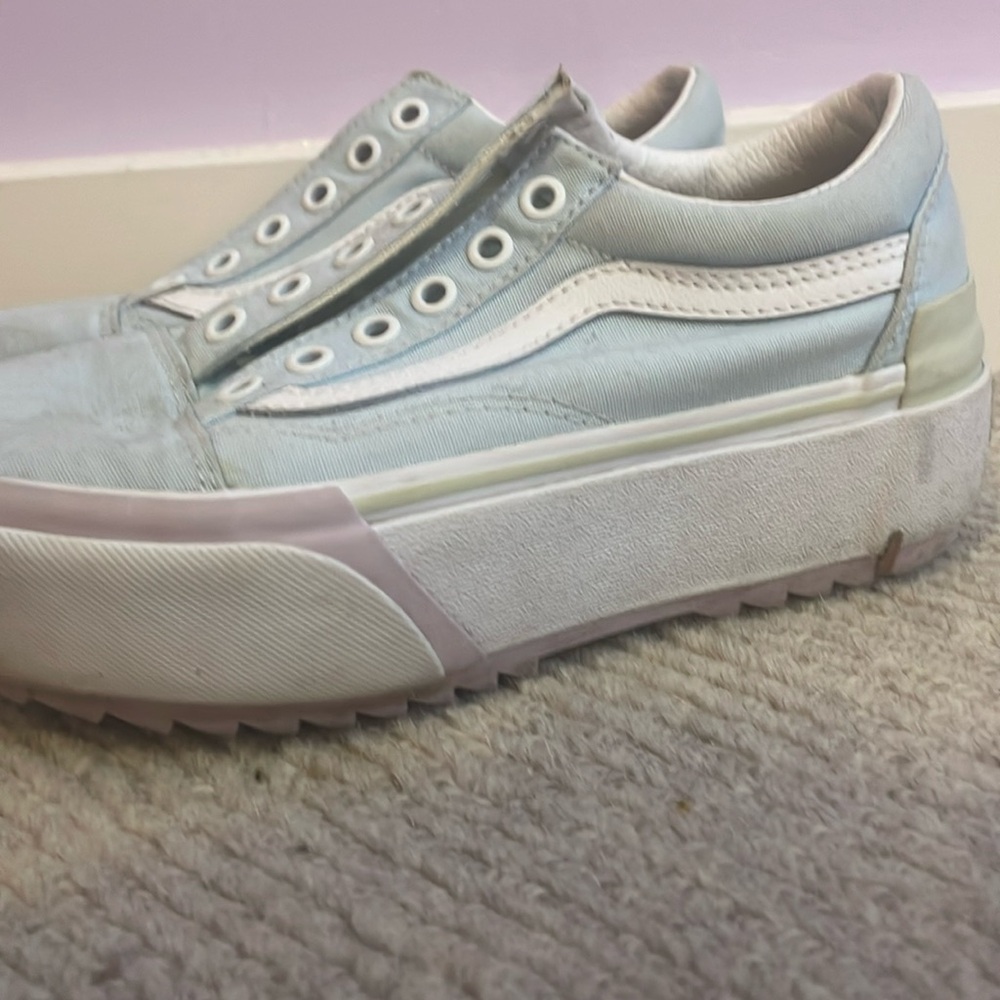 Vans pastel stackForm low top shoes size 6 (no laces included)